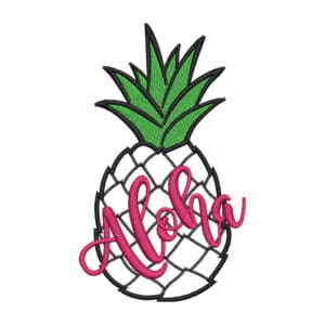 Embroidered Pineapple