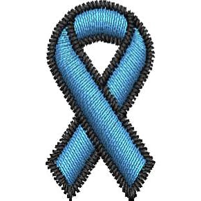 Embroidered Blue Ribbon