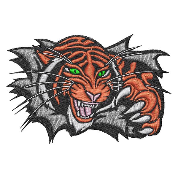Tiger Embroidery