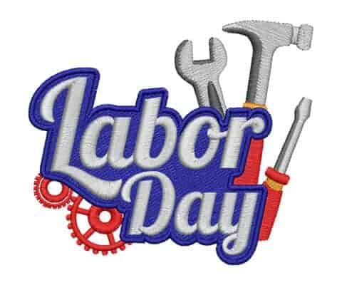 Labor Day Tools Embroidery Download | PRO Digitizing