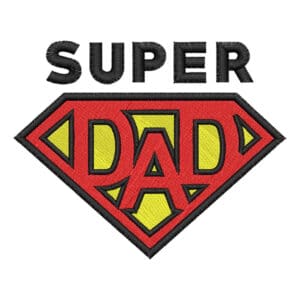Super Dad Embroidery