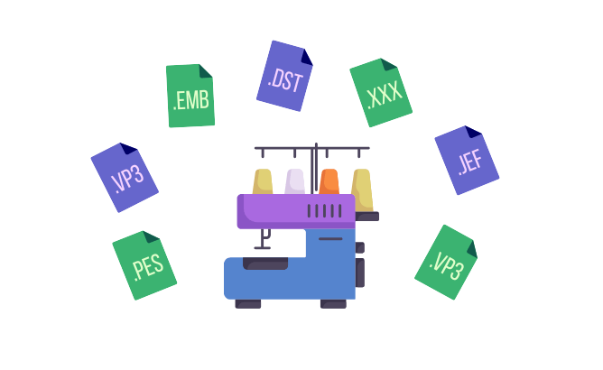 machine embroidery file formats examples